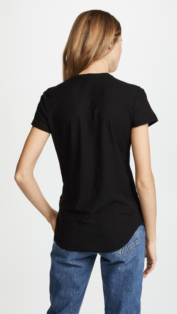 James Perse Sheer Slub Crew Neck Tee