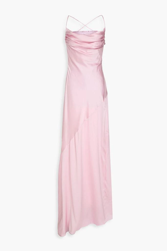 retrofête Emery crystal-embellished stretch-silk satin gown 1