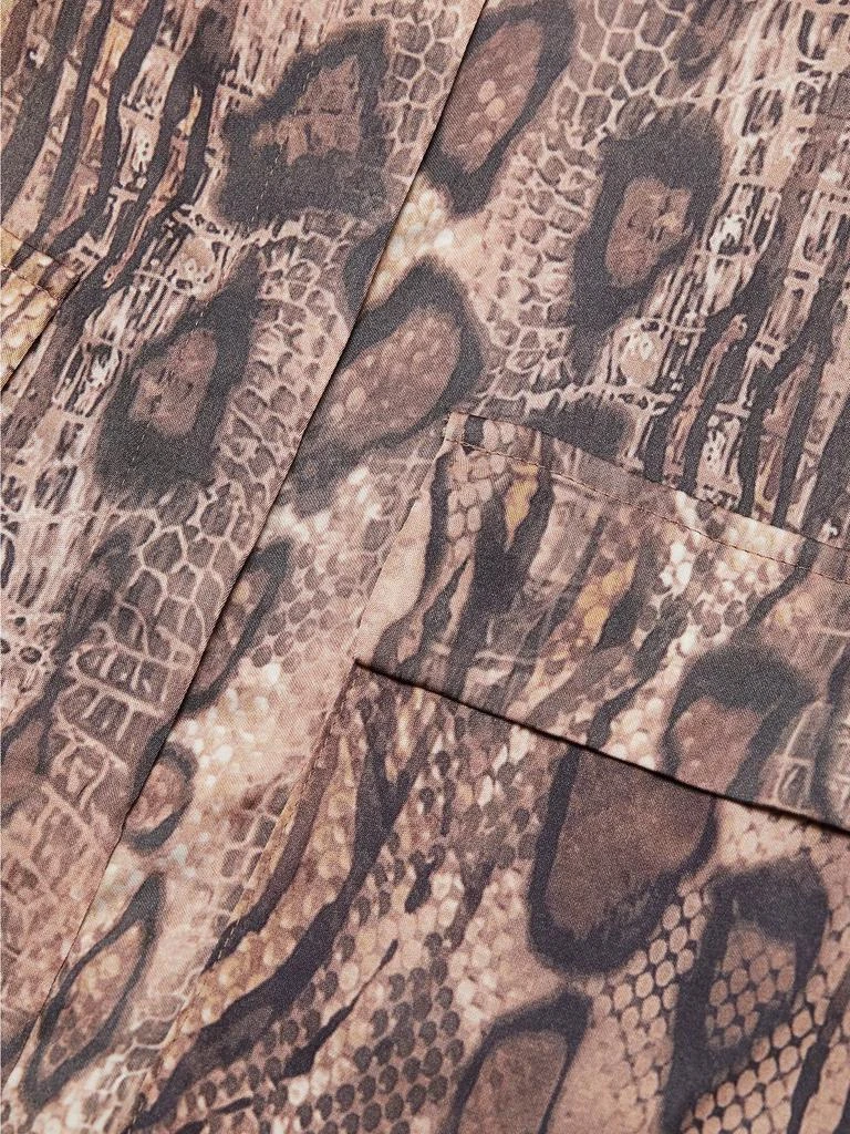 REISS Maya Snake-Print Short-Sleeve Shirt 7