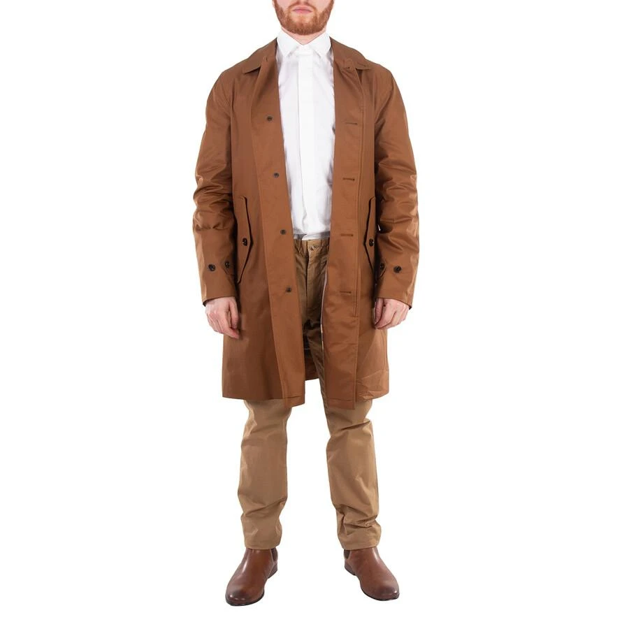 Burberry Men
s Dark Birch Brow Clapham Cotton Gabardine Lightweight Coat