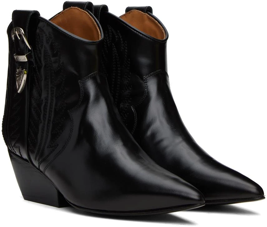 Toga Pulla Black Polido Ankle Boots 4