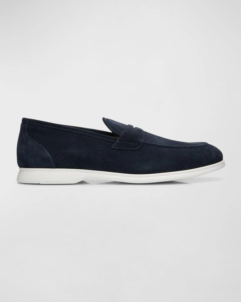 Kiton Men's Calfskin Suede Penny Loafers 1