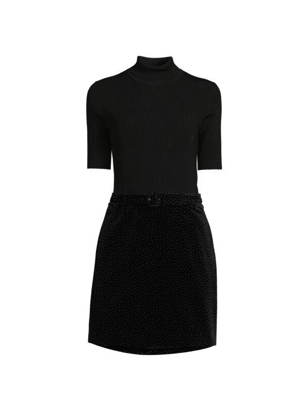 Theory Studded Mini Twofer Dress 3