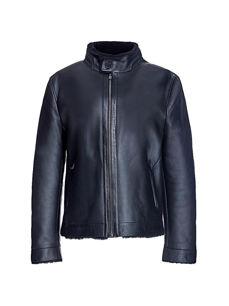 Shop Men's Leather Bomber Jacket on Sale at BeyondStyle