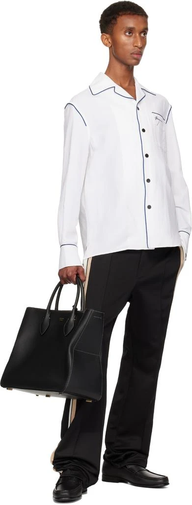 Salvatore Ferragamo White Pajama Shirt 4