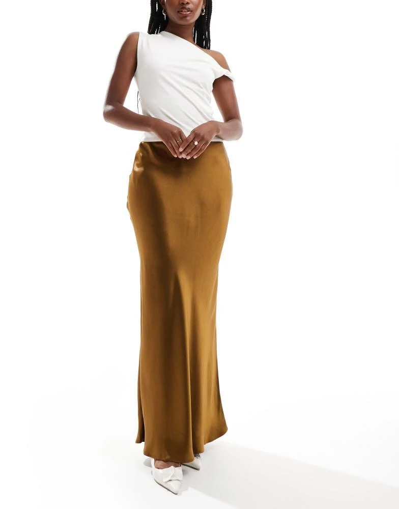 Draped Skirt With Satin Wrap Maxi Skirt Other Stories Buy Other