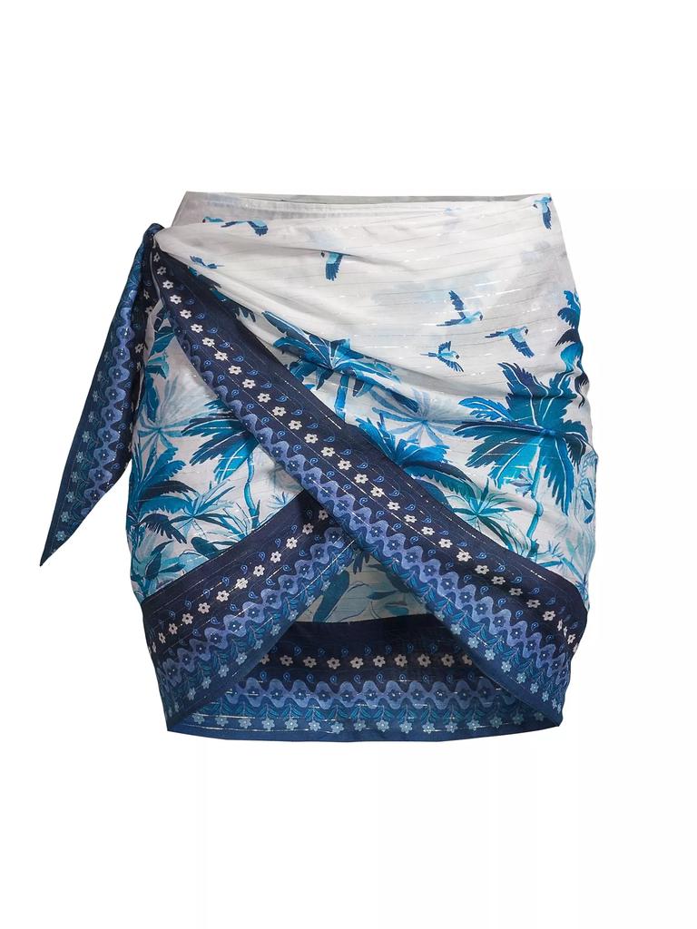 Farm Rio Dream Sky Metallic Short Pareo