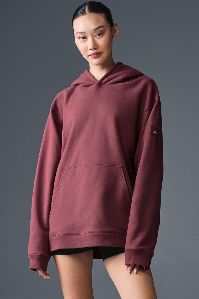 Alo Renown Heavy Weight Hoodie - Burgundy Truffle