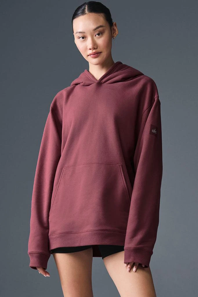 Alo Renown Heavy Weight Hoodie - Burgundy Truffle 1