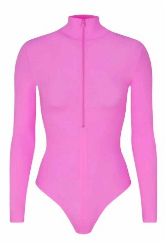 SKIMS Skims - Fits Everybody Zip Long Sleeve Bodysuit 4