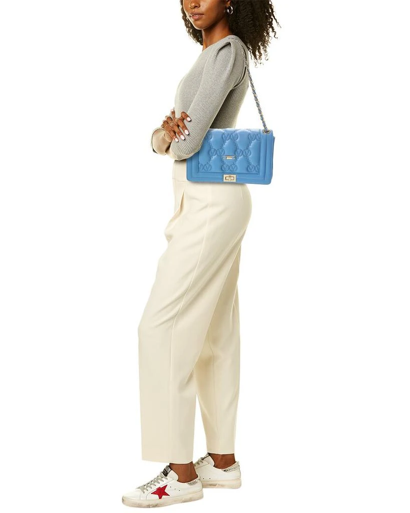 Mario Valentino Alice Monogram Leather Shoulder Bag 4