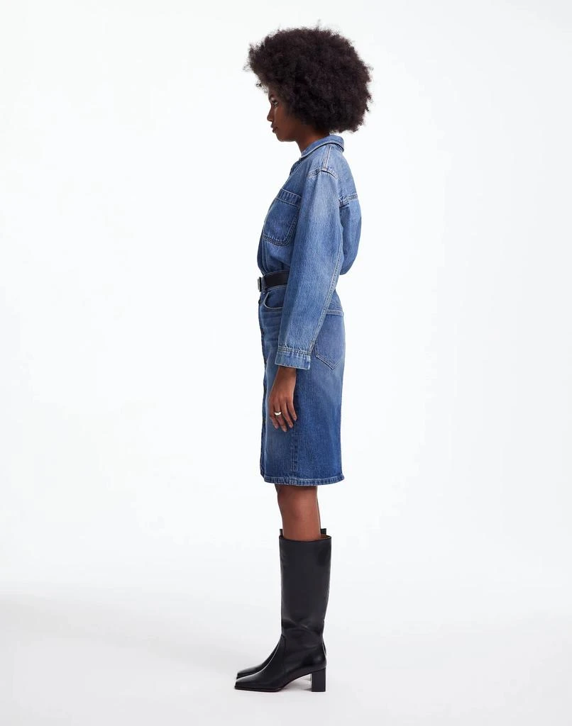 Madewell Denim Button-Front Midi Skirt 2