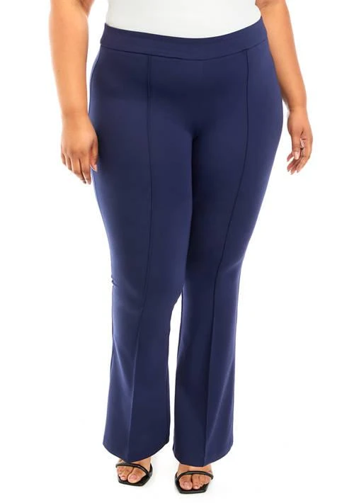 Shop Plus Size Ponte Flare Pants on Sale at BeyondStyle – Get 70