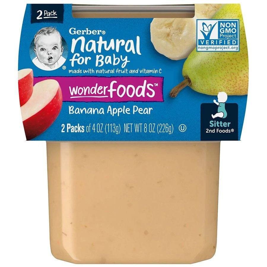 Gerber 2nd Foods WonderFoods Baby Food Banana Apple Pear 1