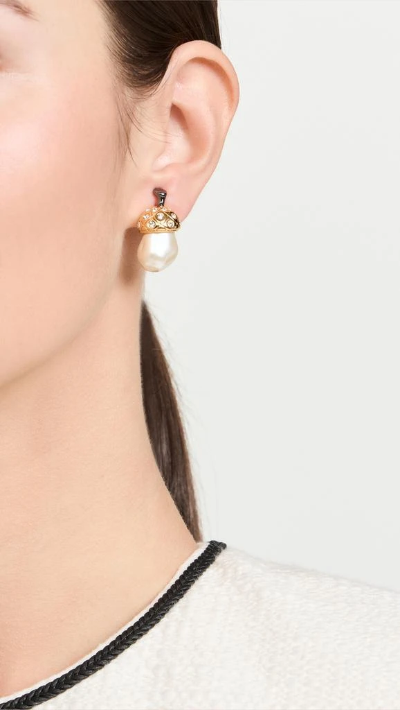 Lele Sadoughi Acorn Button Earrings 2