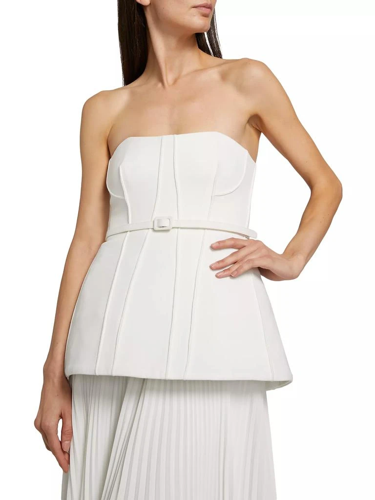 SIMKHAI Prisca Belted Bustier Maxi Dress 7