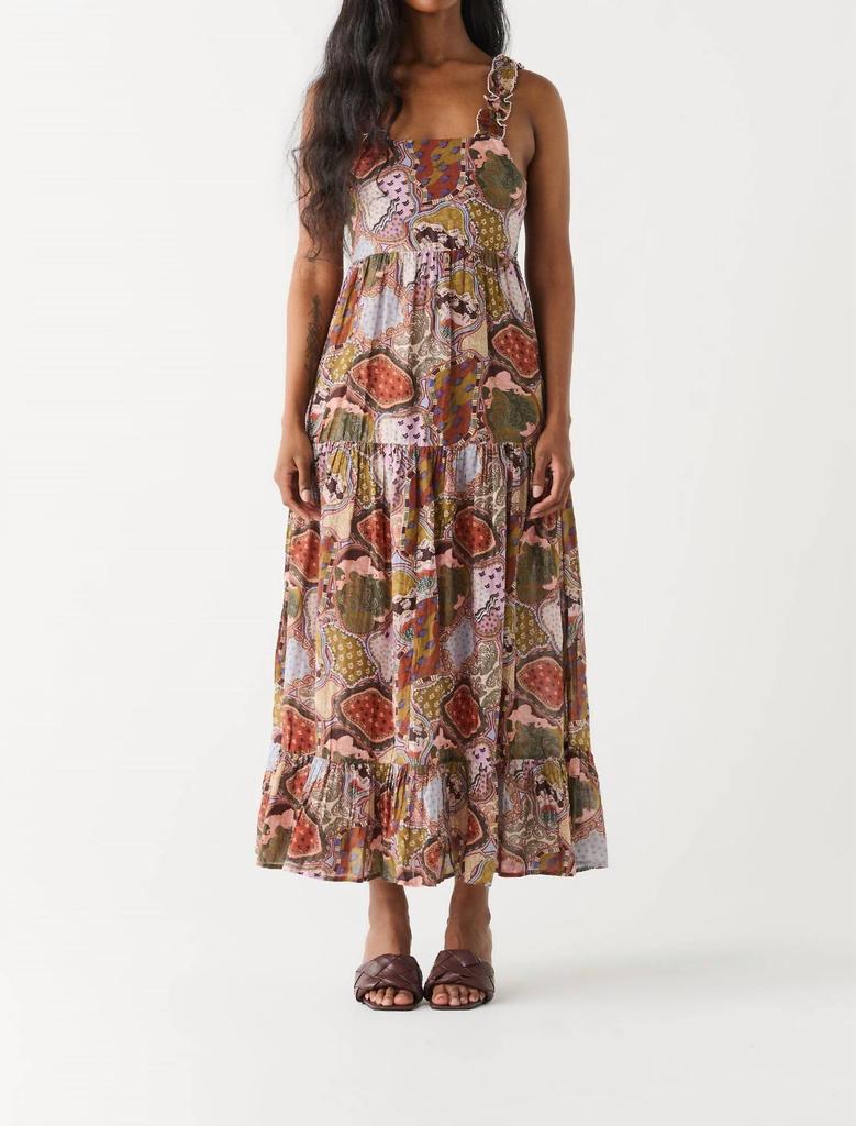 Dex Dex - Paisley Medallion Tiered Midi Dress