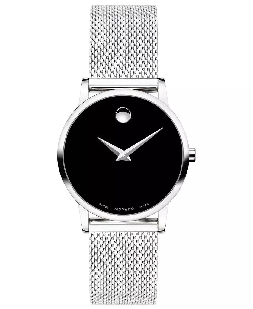 Movado Women's Swiss Museum Classic Stainless Steel Mesh Bracelet Watch 28mm 1