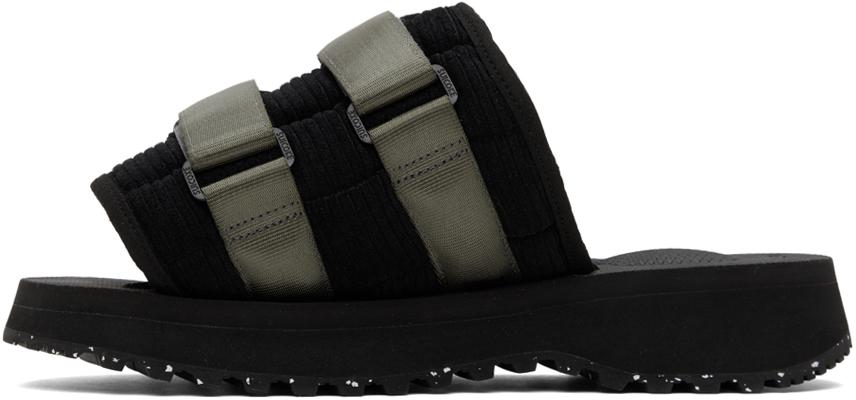 Suicoke Black MOTO-SHELLab Sandals - Shoes - BeyondStyle