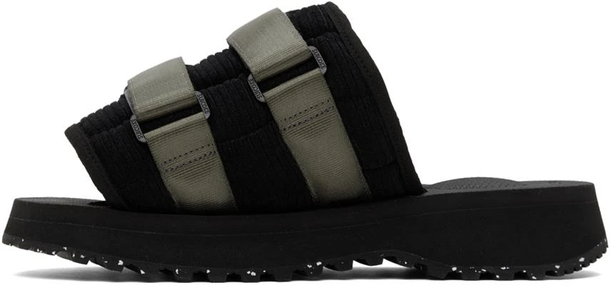Suicoke Black MOTO-SHELLab Sandals 3