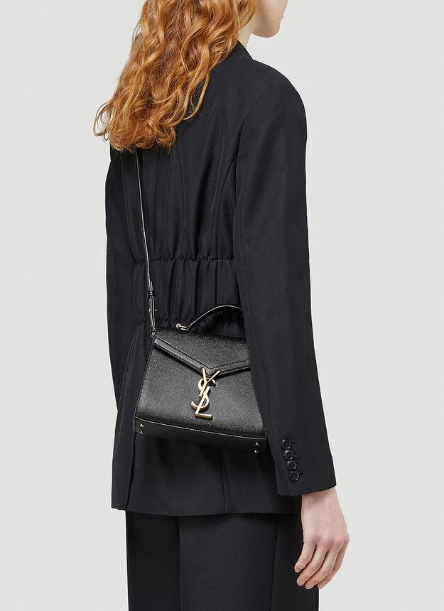 Yves Saint Laurent Cassandra Shoulder Bag in Black 2