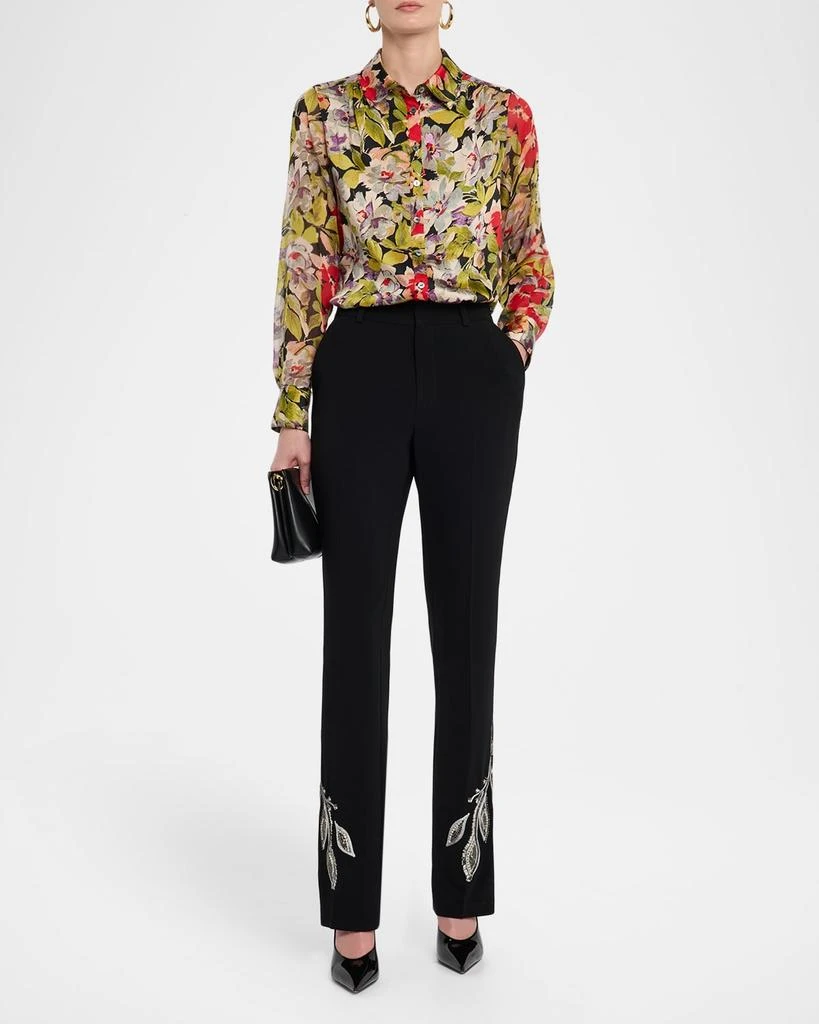 Cinq a Sept Dare Long-Sleeve Canyon Bloom Top 2