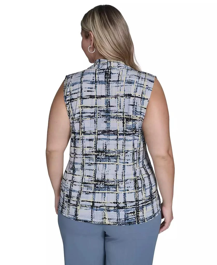 Calvin Klein Plus Size Printed Sleeveless V-Neck Top 6