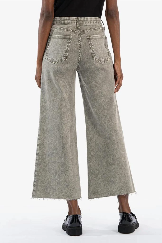 KUT from the Kloth Meg High Rise Wide Leg In Sage Green 2