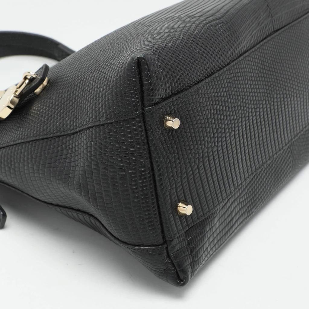 Furla Furla Black Textured Leather Piper Dome Satchel 15