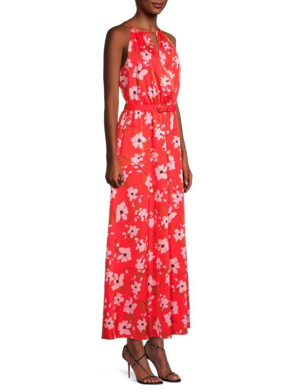 Donna Karan Floral Halter Maxi Dress 3