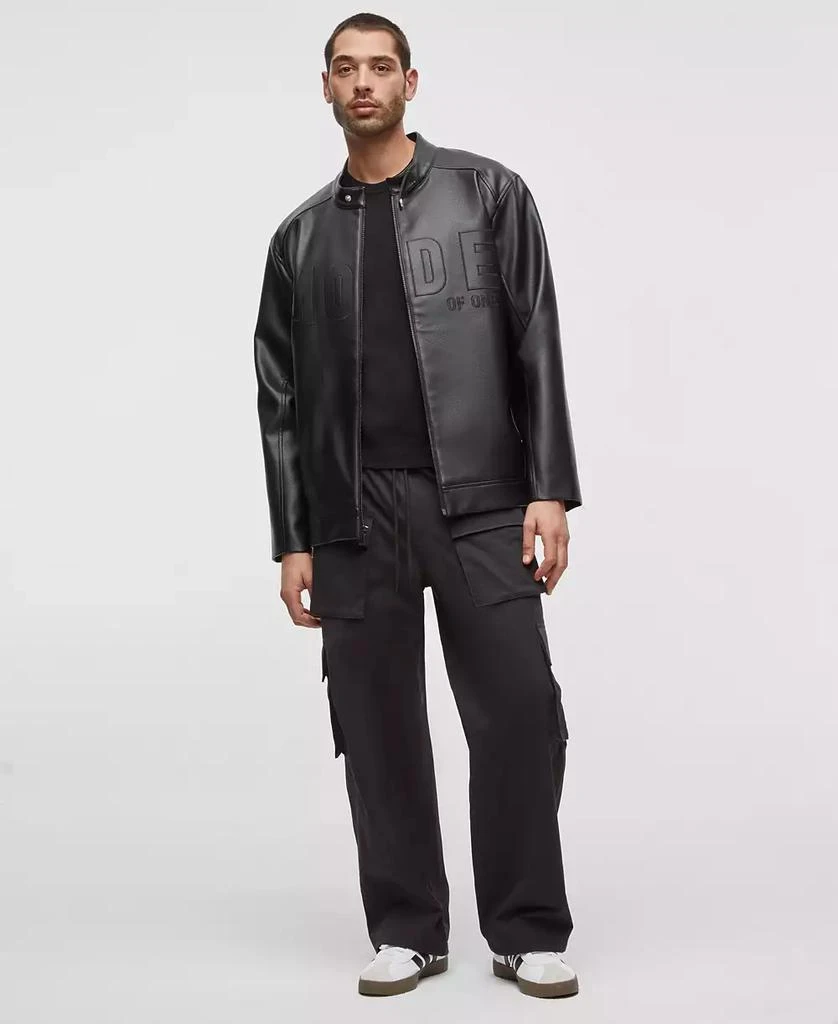 Mode of One Men's Faux-Leather Moto Jacket, Exclusively at Macy's 3