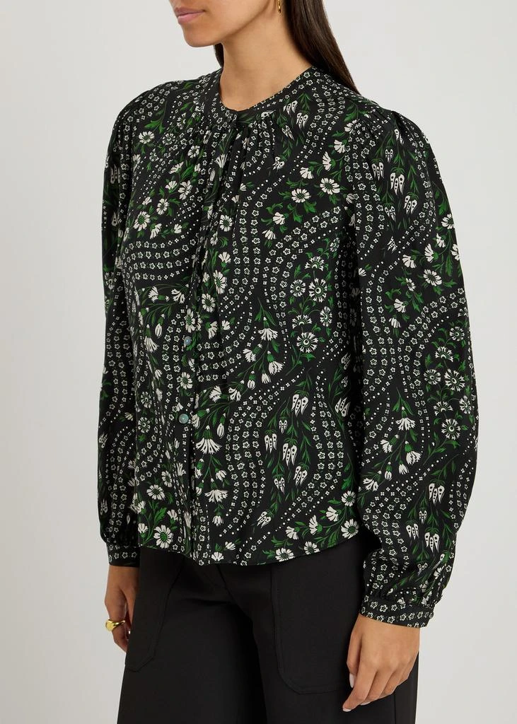VERONICA BEARD Ashlynn floral stretch-silk blouse 2