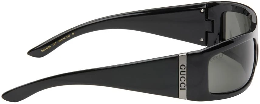 Gucci Black Rectangular Sunglasses 2