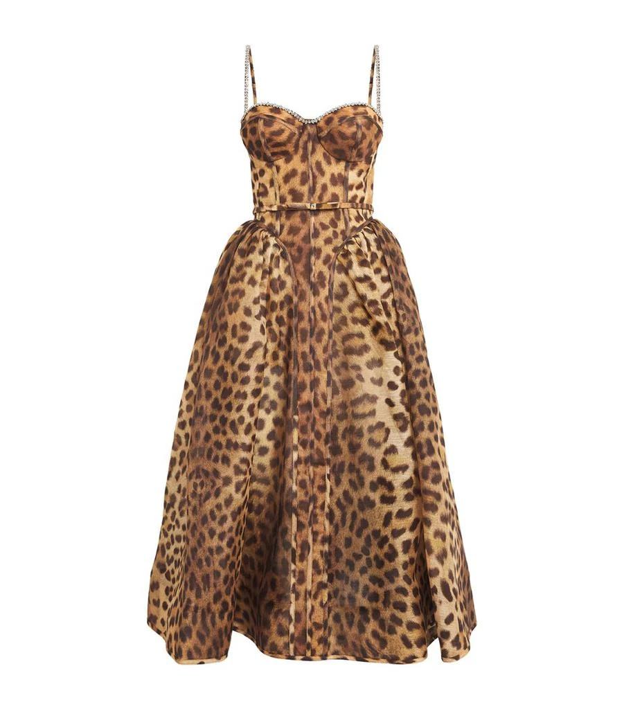Zimmermann Leopard Print Panelled Midi Dress 1