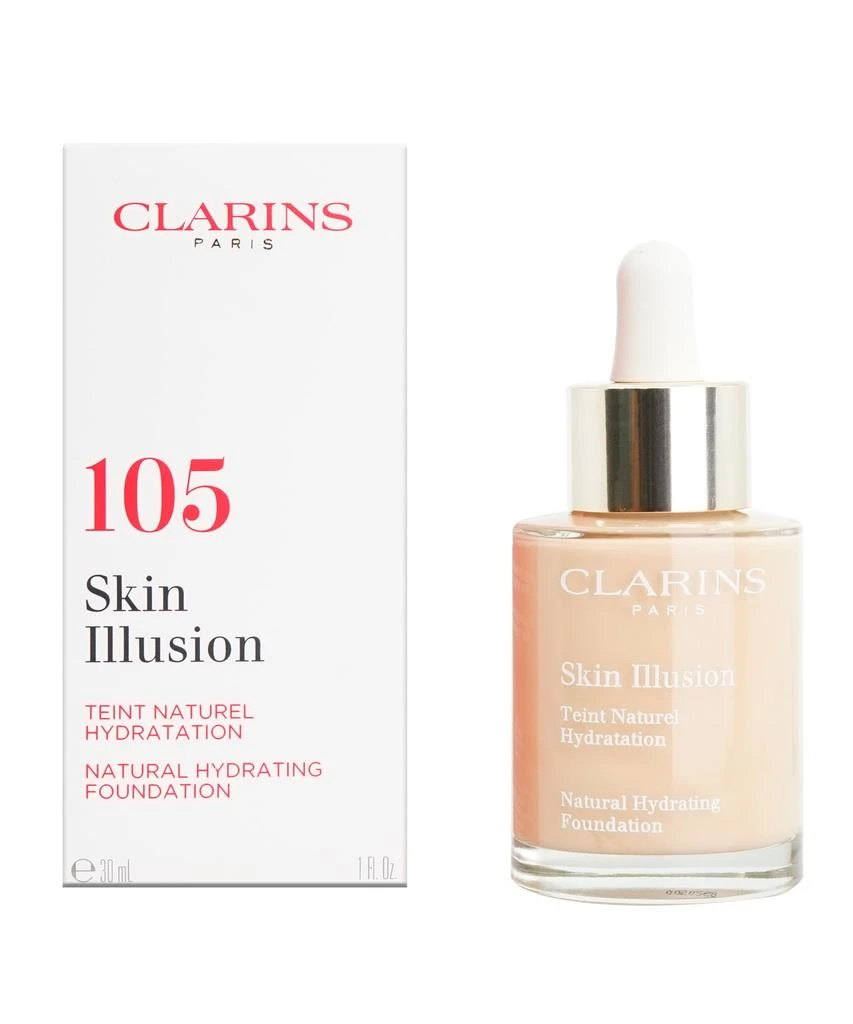 Clarins Skin Illusion Natural Hydrating Foundation 105 Nude 1 OZ 1