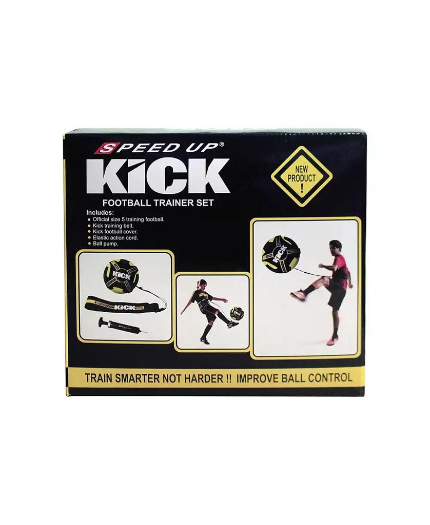 Amber Sports Amber Fight Gear Soccer Football Kick Throw Solo Trainer Practice Training Aide with Adjustable Waist Belt - Fits Ball Size 3, 4, and 5 1