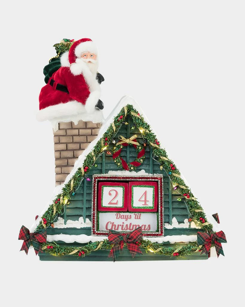 Katherine's Collection Santa in Chimney Christmas Countdown 1