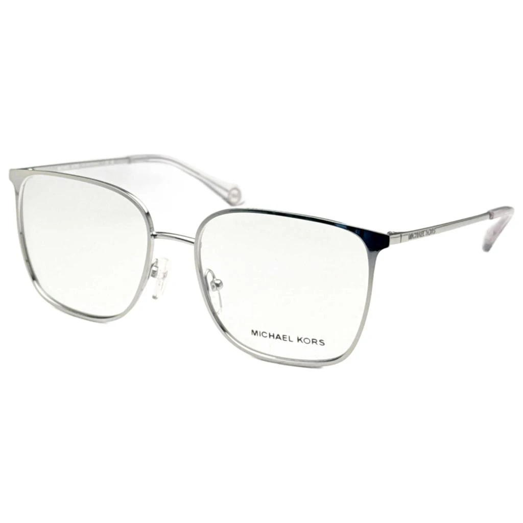 NEW MICHAEL KORS unisex mk127 rectangle eyeglasses in grey red Michael Kors Eyeglasses MK127 608 Burgundy Gray 49-19-135  main image 4