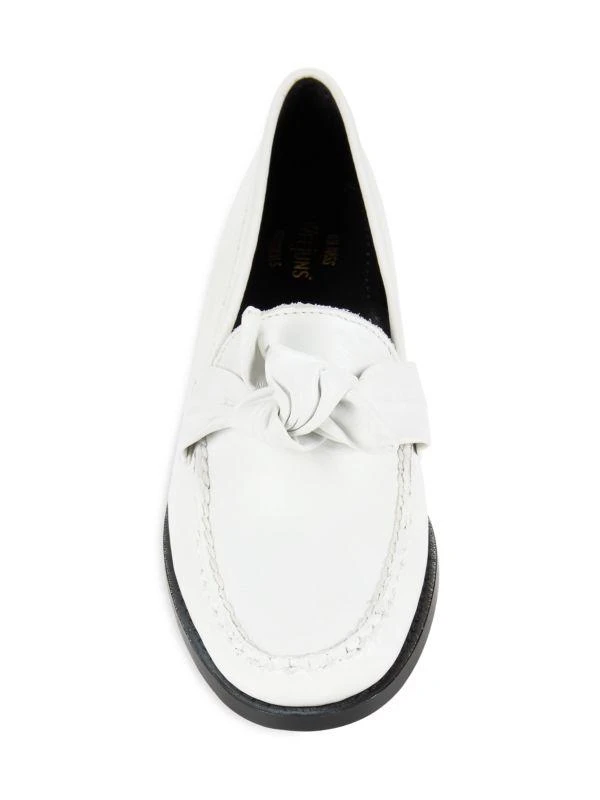 G.H. Bass Venetian Bow Leather Loafers 5