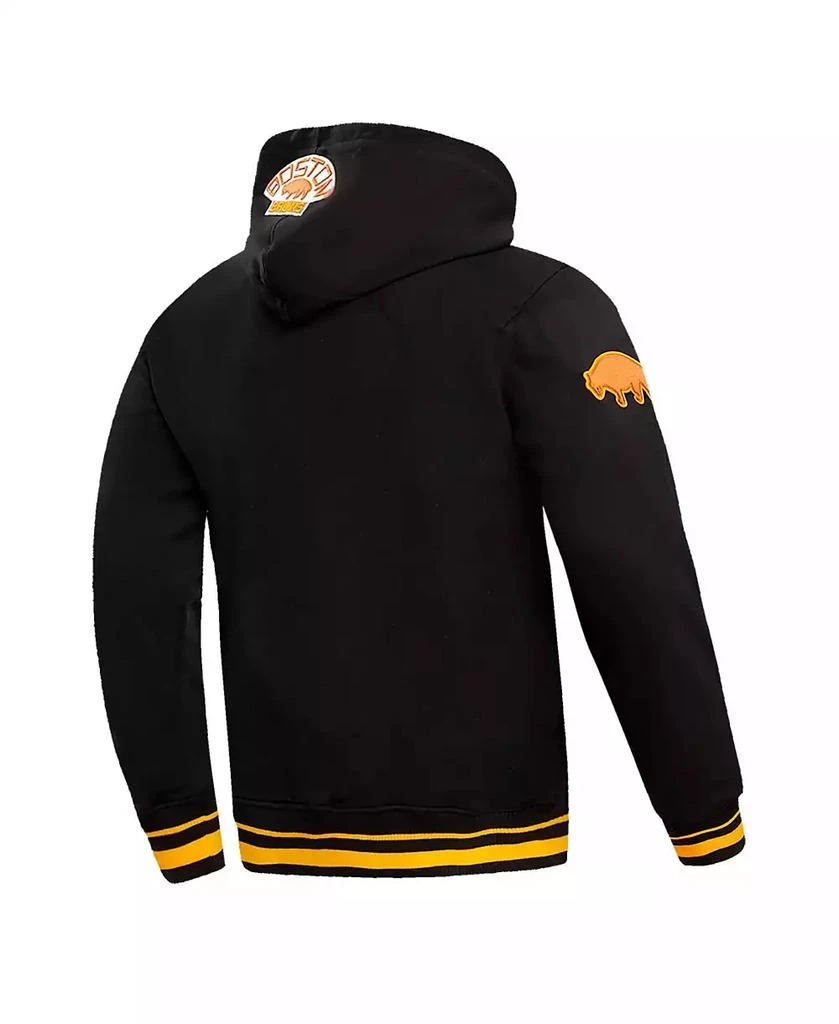 Pro Standard Men's Black Boston Bruins Retro Classic Fleece Pullover Hoodie 2