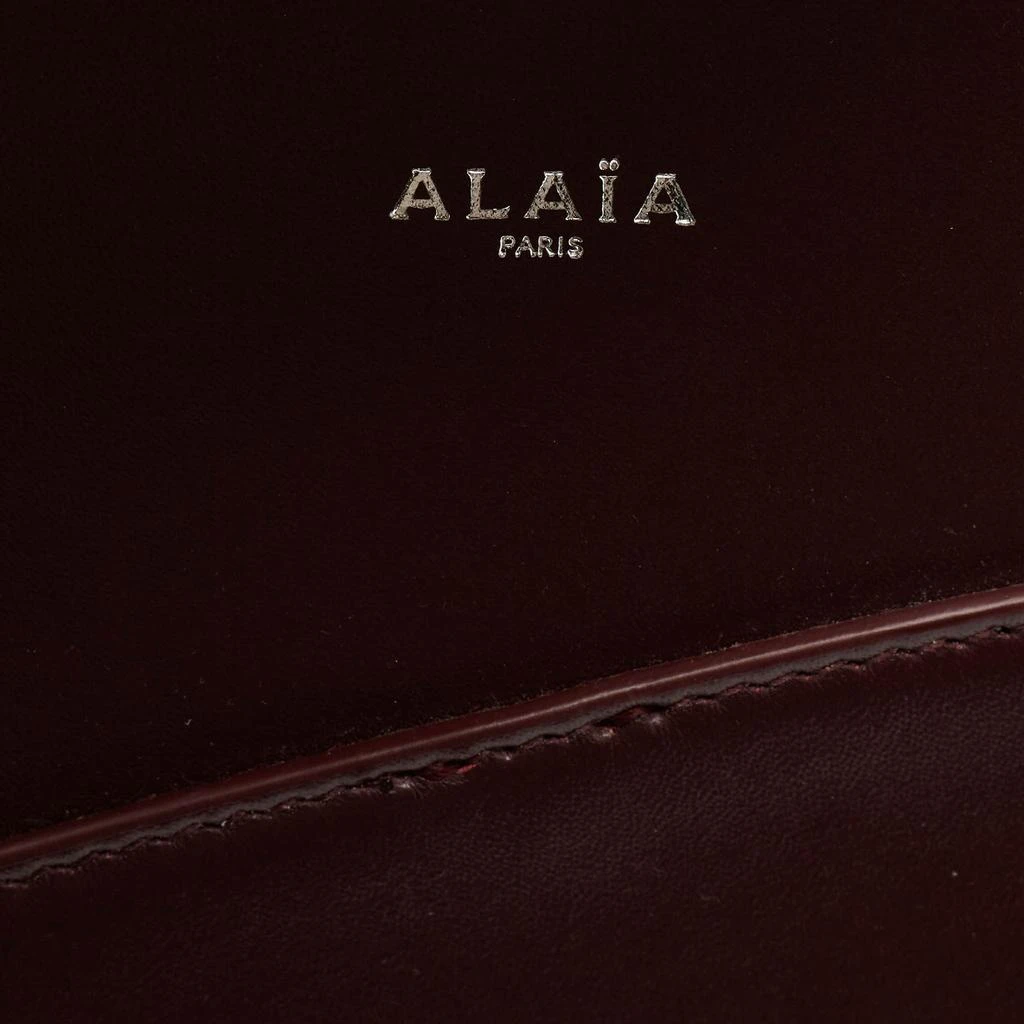 Alaia Alaia Burgundy Leather Large Khaima Tote 11