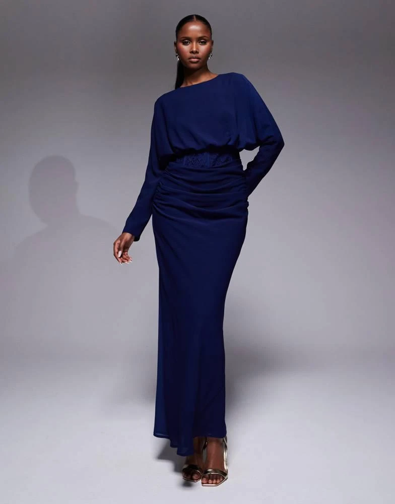 princess polly baby blue dress Shop ASOS DESIGN long sleeve lace bodice blouson maxi dress in navy on Sale  at BeyondStyle – Get 35% Off ASOS DESIGN long sleeve lace bodice blouson maxi  dress in navy with