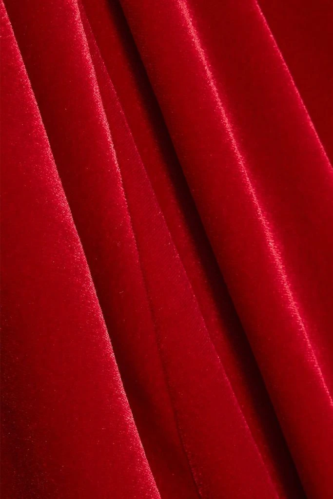 Norma Kamali Cutout stretch-velvet gown 4
