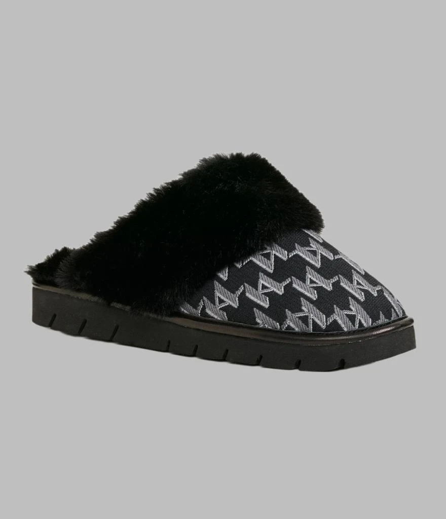 Karl Lagerfeld Paris NATASHA MONOGRAM FAUX FUR SLIPPER 2