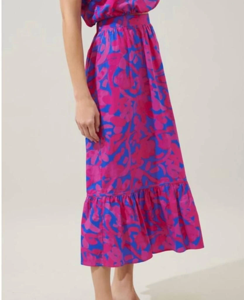 Sugarlips Sugarlips - The Amore Set: One Shoulder Maxi Ruffle Skirt Set 3