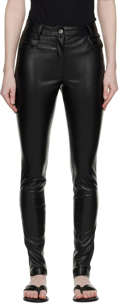 Hugo Boss Black Hisura Faux-Leather Pants 1
