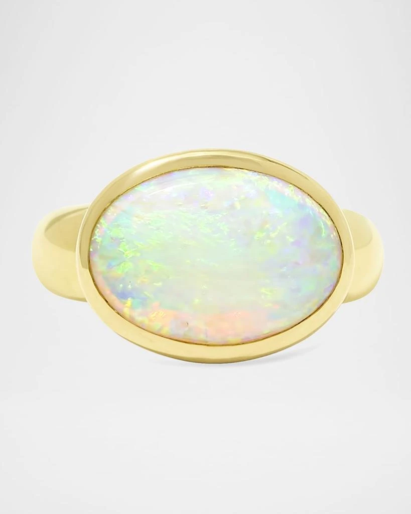 Stevie Wren 18K Yellow Gold Large Cabochon Gumdrop Statement Ring 1