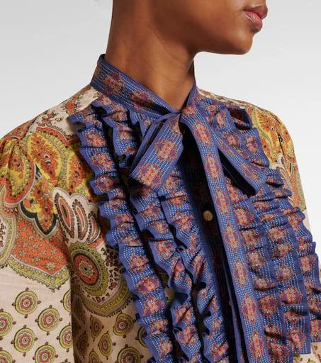 Valentino Voyage Imaginaire ruffled cotton shirt 4