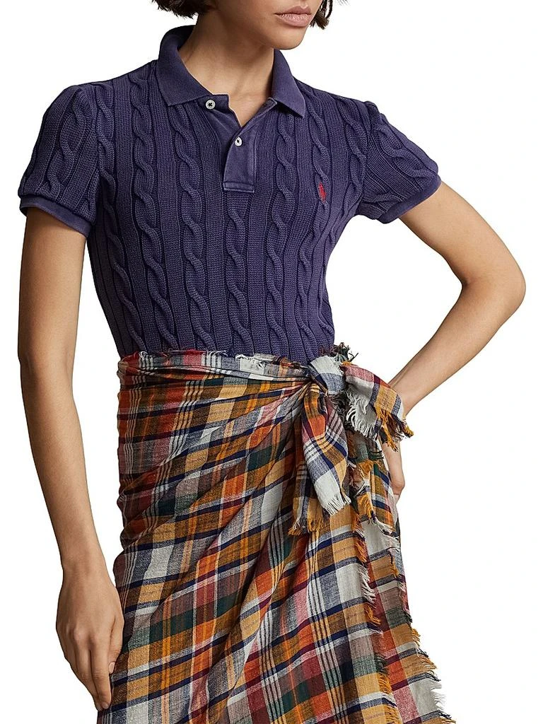 Ralph Lauren Cable-Knit Polo Shirt 3