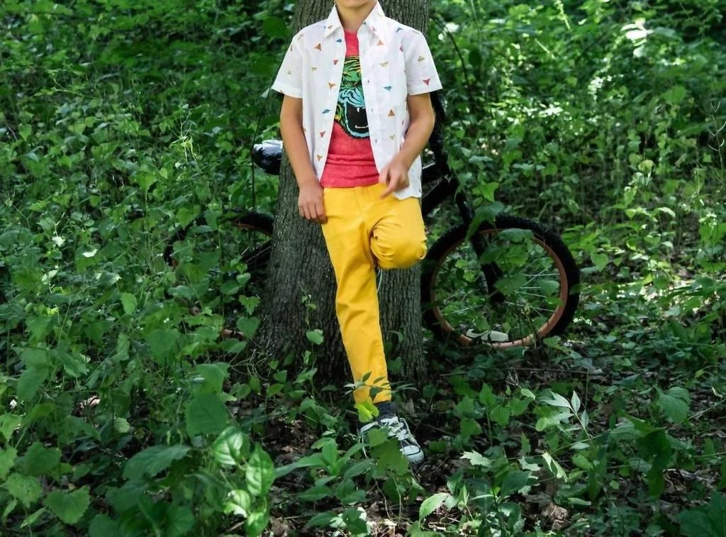 Appaman Boys' Day Party Shirt In Paper Planes 2